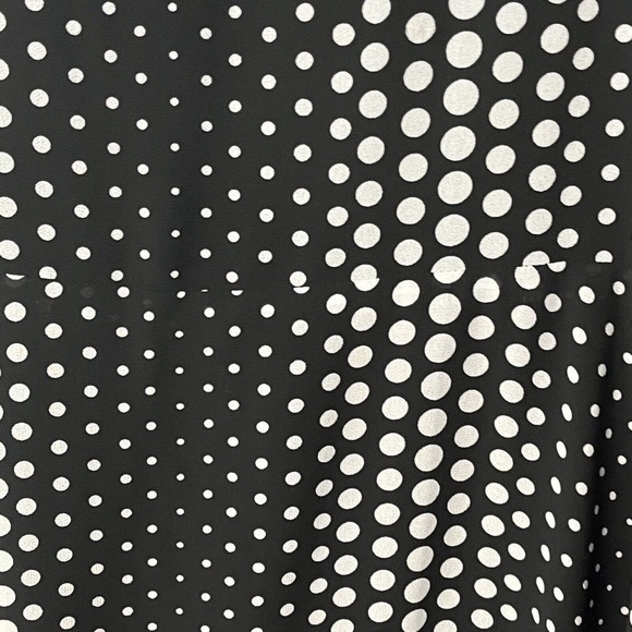 Michael Kors Size 16 Maxi Dress Arailia Asymmetrical Hem Polka Dot Casual Office - Picture 7 of 15